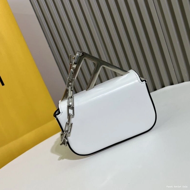 Affordable In F Calf Bag Leather White Fendi Nano 0804